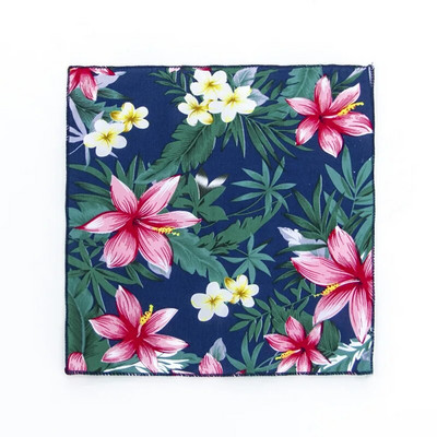 Pilnīgi jauna stila vīriešu kokvilnas lakatiņu šalles Vintage Flower Hankies vīriešu kabatas kvadrātveida kabatlakatiņi Rose Flower Paisley