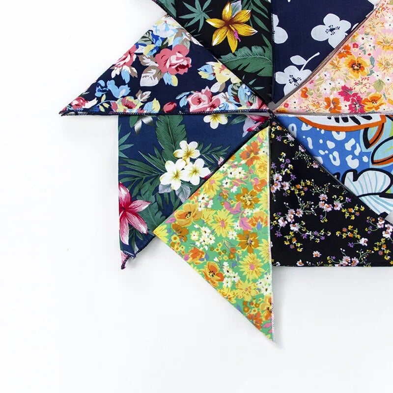 Pilnīgi jauna stila vīriešu kokvilnas lakatiņu šalles Vintage Flower Hankies vīriešu kabatas kvadrātveida kabatlakatiņi Rose Flower Paisley