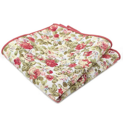 Cvjetni rupčić 100% pamuk maramica 23 cm Žene i muškarci Ležerna zabava Svakodnevno vjenčanje Džepni poklon Smoking Leptir leptir dodatak