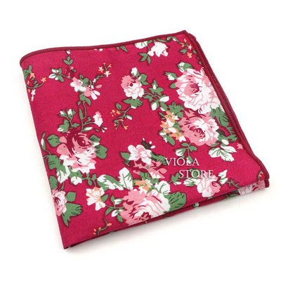 Cvjetni rupčić 100% pamuk maramica 23 cm Žene i muškarci Ležerna zabava Svakodnevno vjenčanje Džepni poklon Smoking Leptir leptir dodatak