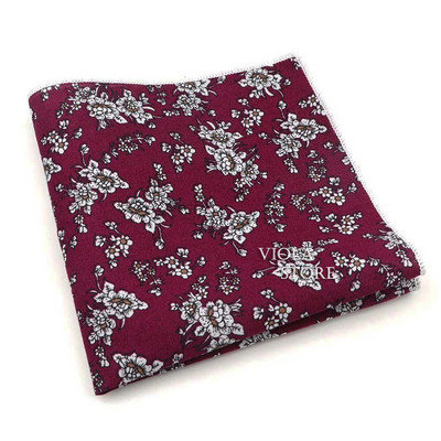 Cvjetni rupčić 100% pamuk maramica 23 cm Žene i muškarci Ležerna zabava Svakodnevno vjenčanje Džepni poklon Smoking Leptir leptir dodatak