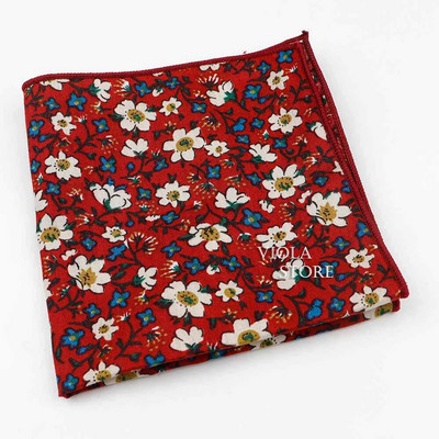 Cvjetni rupčić 100% pamuk maramica 23 cm Žene i muškarci Ležerna zabava Svakodnevno vjenčanje Džepni poklon Smoking Leptir leptir dodatak