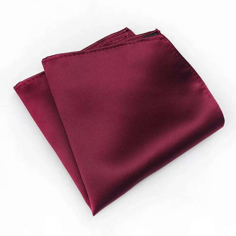 Kiváló minőségű egyszínű zsebes négyzet alakú Hanky férfiaknak férfi zsebkendő törölköző esküvői kiegészítő 100% selyem sál nyakkendő