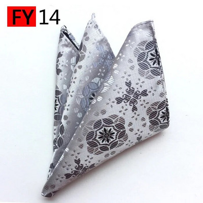 Modes Vīrieši Hanky Paisley Grid Zīda kabatas dvielis Ģeometrija Kāzu biznesa uzvalks Kabatlakats Zaļš kvadrātveida šalle Kakla lakats