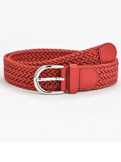 Ljeto 2022. Novi modni široki remen Ženski pleteni pleteni remen za traperice s metalnom srebrnom kopčom Ležerni remen za žene