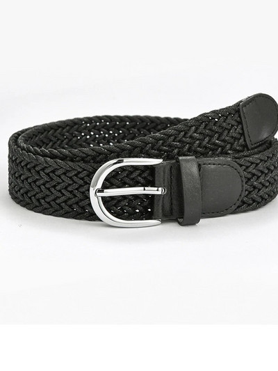 Ljeto 2022. Novi modni široki remen Ženski pleteni pleteni remen za traperice s metalnom srebrnom kopčom Ležerni remen za žene