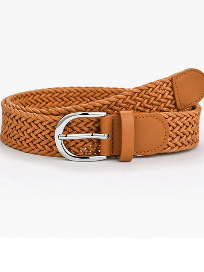 Ljeto 2022. Novi modni široki remen Ženski pleteni pleteni remen za traperice s metalnom srebrnom kopčom Ležerni remen za žene