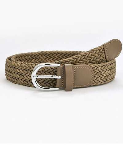 Ljeto 2022. Novi modni široki remen Ženski pleteni pleteni remen za traperice s metalnom srebrnom kopčom Ležerni remen za žene