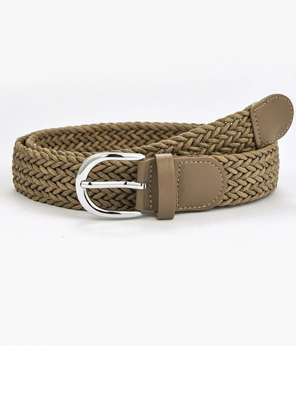 Ljeto 2022. Novi modni široki remen Ženski pleteni pleteni remen za traperice s metalnom srebrnom kopčom Ležerni remen za žene