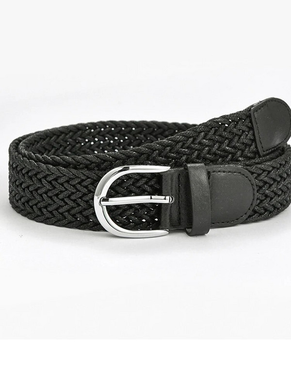 Ljeto 2022. Novi modni široki remen Ženski pleteni pleteni remen za traperice s metalnom srebrnom kopčom Ležerni remen za žene