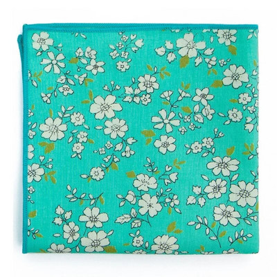 Kiváló minőségű férfi pamut nyomott virágos zsebtörölköző kis zsebkendő négyzet alakú Western kiegészítők zsebsál Hanky pamut