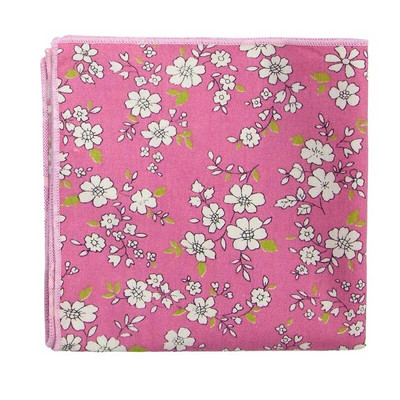 Kiváló minőségű férfi pamut nyomott virágos zsebtörölköző kis zsebkendő négyzet alakú Western kiegészítők zsebsál Hanky pamut