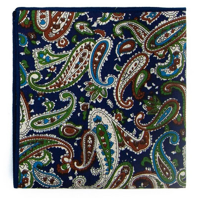 Kiváló minőségű férfi pamut nyomott virágos zsebtörölköző kis zsebkendő négyzet alakú Western kiegészítők zsebsál Hanky pamut