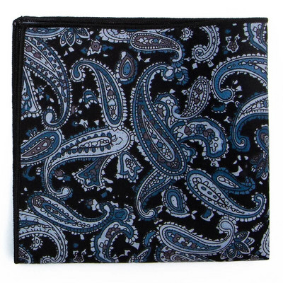 Kiváló minőségű férfi pamut nyomott virágos zsebtörölköző kis zsebkendő négyzet alakú Western kiegészítők zsebsál Hanky pamut