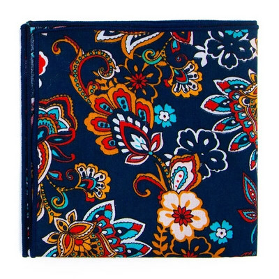 Kiváló minőségű férfi pamut nyomott virágos zsebtörölköző kis zsebkendő négyzet alakú Western kiegészítők zsebsál Hanky pamut