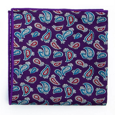 Kiváló minőségű férfi pamut nyomott virágos zsebtörölköző kis zsebkendő négyzet alakú Western kiegészítők zsebsál Hanky pamut