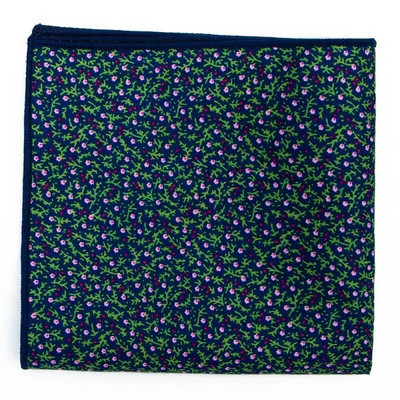 Kiváló minőségű férfi pamut nyomott virágos zsebtörölköző kis zsebkendő négyzet alakú Western kiegészítők zsebsál Hanky pamut