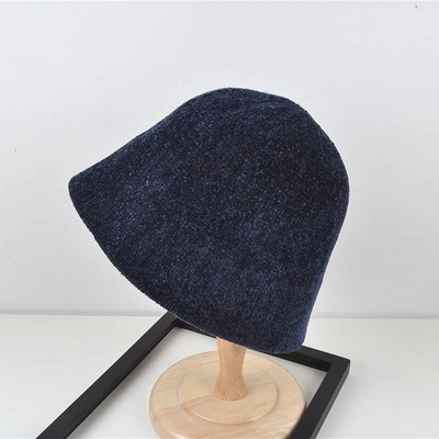 MAXSITI U Fekete zsenília kupola Vödörsapka Női divat Harajuku halászkalap ősz tél alkalmi meleg sokoldalú mosdókalap