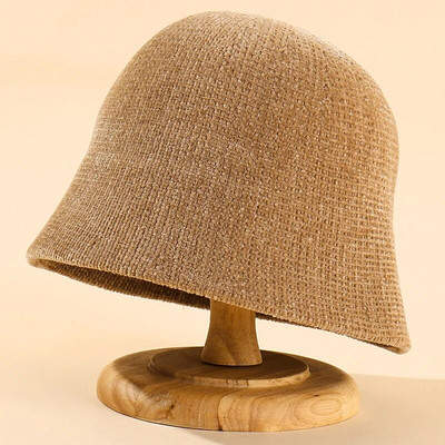 MAXSITI U Fekete zsenília kupola Vödörsapka Női divat Harajuku halászkalap ősz tél alkalmi meleg sokoldalú mosdókalap