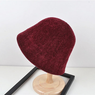 MAXSITI U Fekete zsenília kupola Vödörsapka Női divat Harajuku halászkalap ősz tél alkalmi meleg sokoldalú mosdókalap