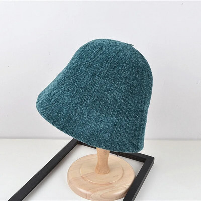 MAXSITI U Fekete zsenília kupola Vödörsapka Női divat Harajuku halászkalap ősz tél alkalmi meleg sokoldalú mosdókalap