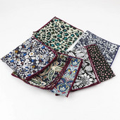 Vyriški kostiumai, medvilninės peteliškės, nosinaitės spalvingos gėlių kišenės kvadratinės Hankies verslo kasdienės kvadratinės kišenės Hanky 23*23cm