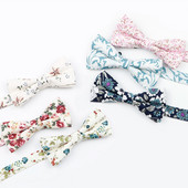 Zēniem/bērniem jauna labas kvalitātes puķu tauriņš bērniem kāzu ballītei regulējama kaklasaite tauriņš mezgls zils rozā balts vīriešu tauriņi