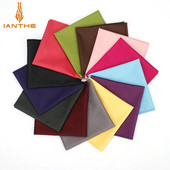 Vintage jauns vīriešu modes kokvilnas vienkrāsains konfekšu krāsas kabatas kvadrāts vīriešiem kabatlakats kāzu klasisks Hanky kostīmi kabatas Hankies