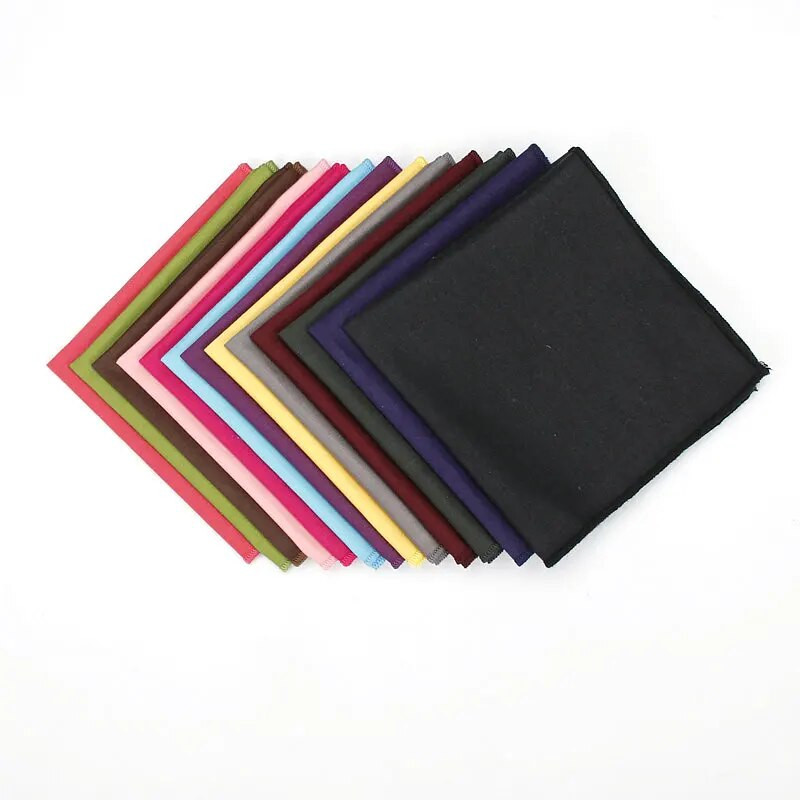 Vintage jauns vīriešu modes kokvilnas vienkrāsains konfekšu krāsas kabatas kvadrāts vīriešiem kabatlakats kāzu klasisks Hanky kostīmi kabatas Hankies