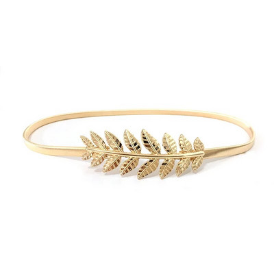 Pojasevi u obliku cvjetnog lišća za žene Dizajner vjenčanja Elastični djevojački rastezljivi uski pojas oko struka Pojas za pletenice Metalni ženski pojas ceinture