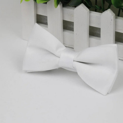 Férfi csokornyakkendő rugalmas csokornyakkendő sima nyakkendő puha matt pillangós dekoratív mintás egyszínű nyakkendők