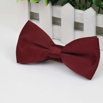 Férfi csokornyakkendő rugalmas csokornyakkendő sima nyakkendő puha matt pillangós dekoratív mintás egyszínű nyakkendők