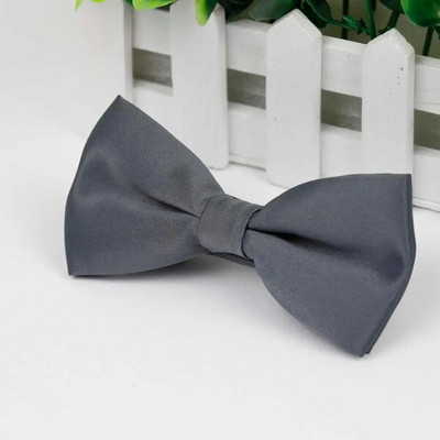 Férfi csokornyakkendő rugalmas csokornyakkendő sima nyakkendő puha matt pillangós dekoratív mintás egyszínű nyakkendők