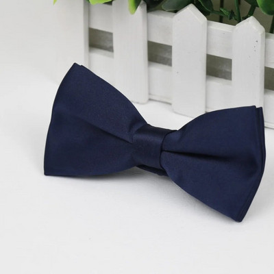 Férfi csokornyakkendő rugalmas csokornyakkendő sima nyakkendő puha matt pillangós dekoratív mintás egyszínű nyakkendők