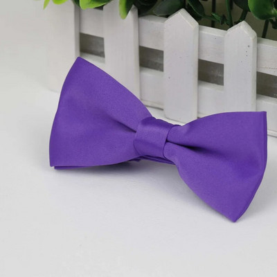 Férfi csokornyakkendő rugalmas csokornyakkendő sima nyakkendő puha matt pillangós dekoratív mintás egyszínű nyakkendők