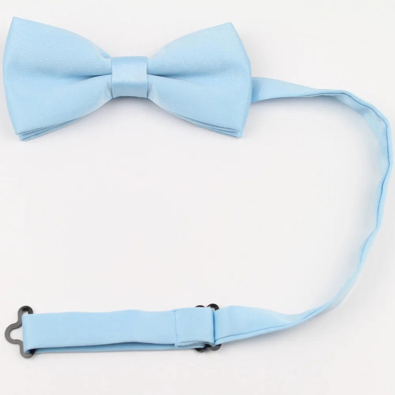 Férfi csokornyakkendő rugalmas csokornyakkendő sima nyakkendő puha matt pillangós dekoratív mintás egyszínű nyakkendők