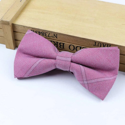 Karirana muška leptir-kravata Fleksibilna leptir-mašna Glatka kravata Mekana prugasta leptir ukrasni uzorak Šarene kravate