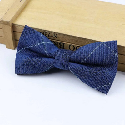 Karirana muška leptir-kravata Fleksibilna leptir-mašna Glatka kravata Mekana prugasta leptir ukrasni uzorak Šarene kravate