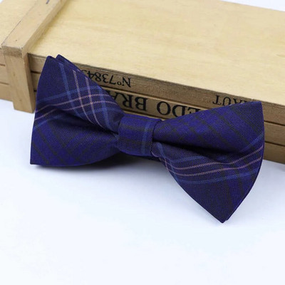 Karirana muška leptir-kravata Fleksibilna leptir-mašna Glatka kravata Mekana prugasta leptir ukrasni uzorak Šarene kravate