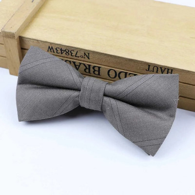 Karirana muška leptir-kravata Fleksibilna leptir-mašna Glatka kravata Mekana prugasta leptir ukrasni uzorak Šarene kravate