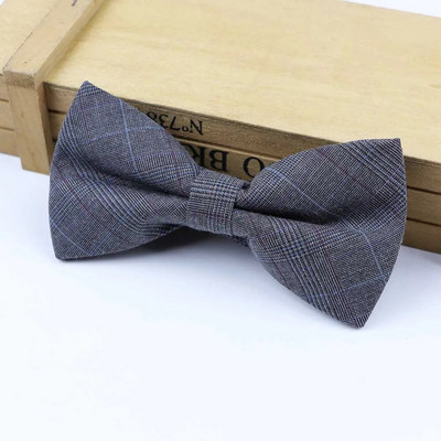 Karirana muška leptir-kravata Fleksibilna leptir-mašna Glatka kravata Mekana prugasta leptir ukrasni uzorak Šarene kravate