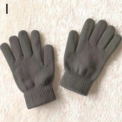 1 Pāris ziemas sieviešu kašmira trikotāžas cimdi Rudens roku sildītājs bieza odere ar pilniem pirkstiem dūraiņi slēpošanai īsi plaukstas cimdi