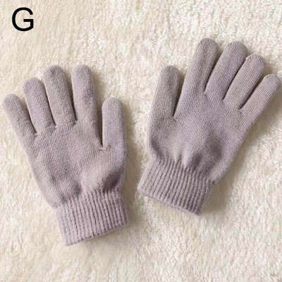1 Pāris ziemas sieviešu kašmira trikotāžas cimdi Rudens roku sildītājs bieza odere ar pilniem pirkstiem dūraiņi slēpošanai īsi plaukstas cimdi