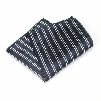 Луксозна мъжка носна кърпичка на точки на райета с флорални полиестерни кърпи Мъжка кърпичка с бизнес джоб на гърдите Хавлиена кърпа с джоб