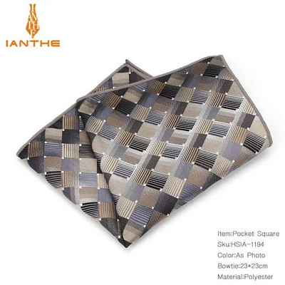 Luksuzni muški rupčić s točkastim prugama s cvjetnim poliesterskim maramicama Muška maramica s poslovnim džepom na prsima Džep za ručnike