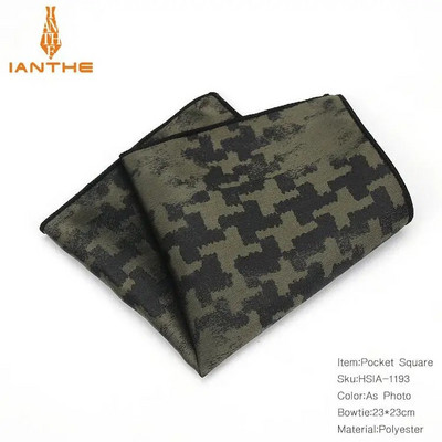 Luksuzni muški rupčić s točkastim prugama s cvjetnim poliesterskim maramicama Muška maramica s poslovnim džepom na prsima Džep za ručnike