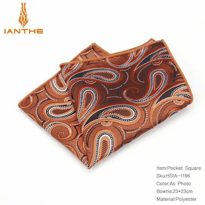 Luksuzni muški rupčić s točkastim prugama s cvjetnim poliesterskim maramicama Muška maramica s poslovnim džepom na prsima Džep za ručnike