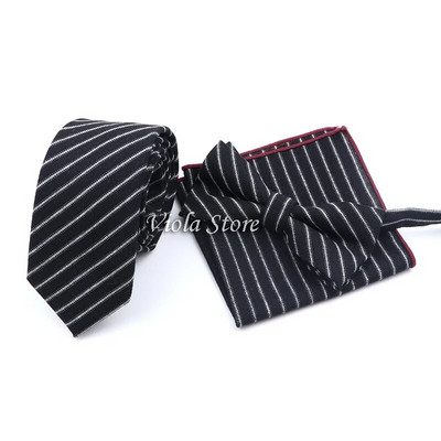 Wool Touch Soft Jednobojni Klasični 6cm Kompleti Kravata Muški Khaki Modna Leptir Kravata Džepni Četverokutni Kravata Poklon Dodatak