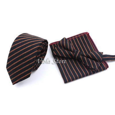 Wool Touch Soft Jednobojni Klasični 6cm Kompleti Kravata Muški Khaki Modna Leptir Kravata Džepni Četverokutni Kravata Poklon Dodatak