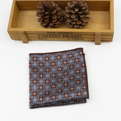 24cm*24CM Divatos férfi jacquard poliészter sál klasszikus egyszerű csíkos zsebkendő Performance ing kiegészítők